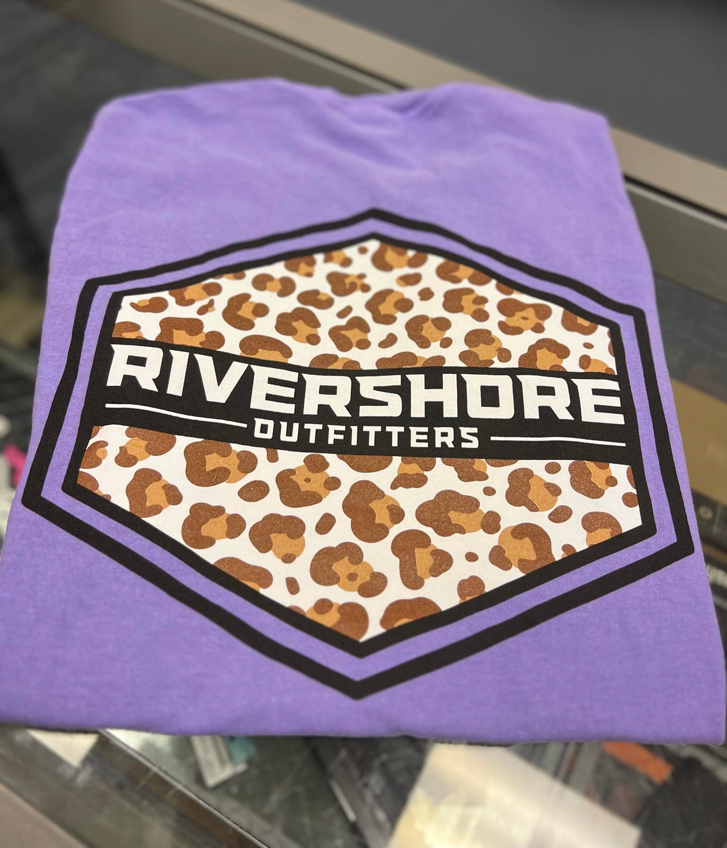 RSO Leopard Logo Short Sleeve, Violet