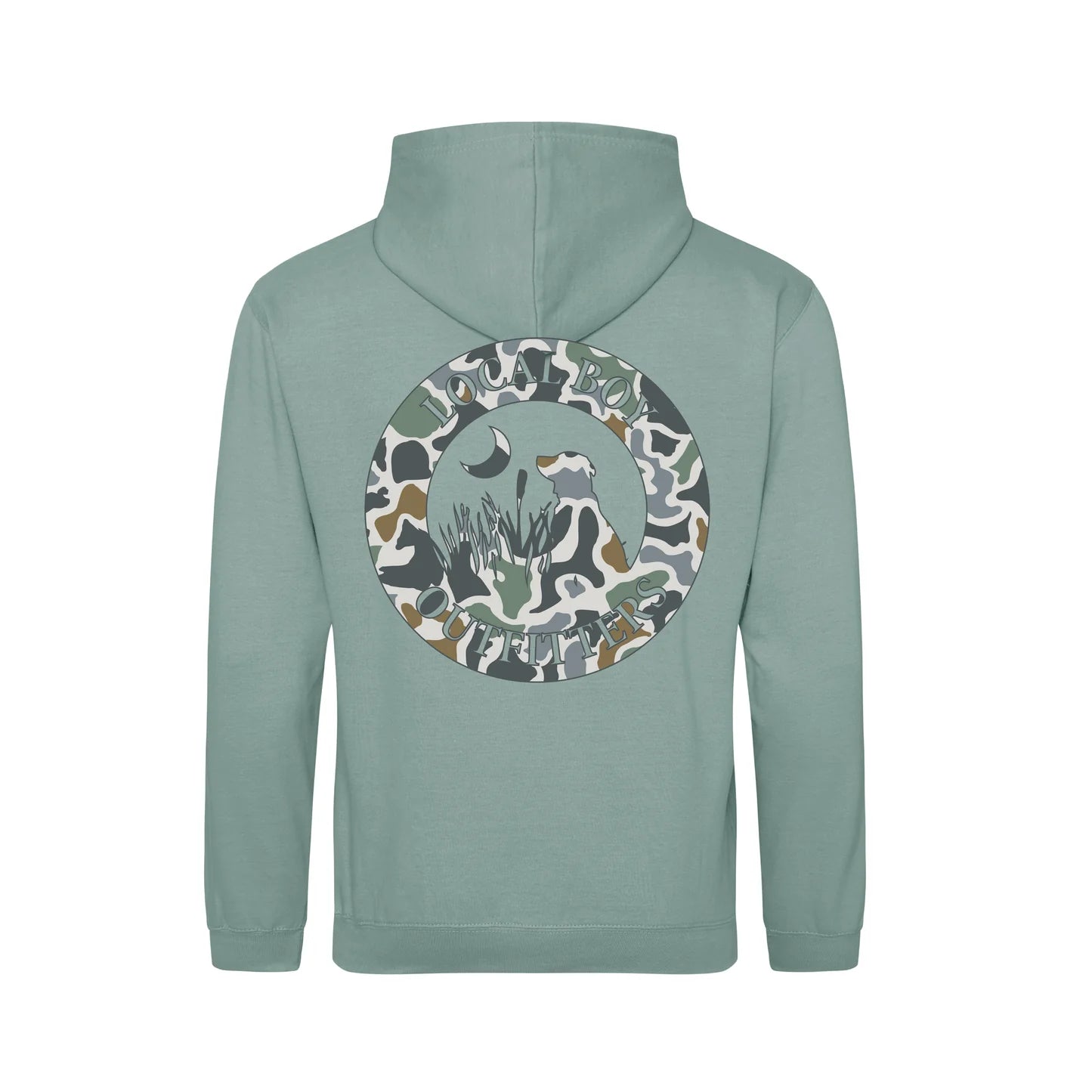 Orig Localflage Bluff Hoodie, Dusty Green