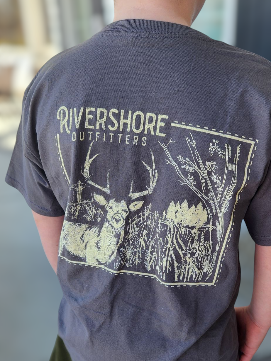 RSO Youth Blue Buck Short Sleeve, Charcoal