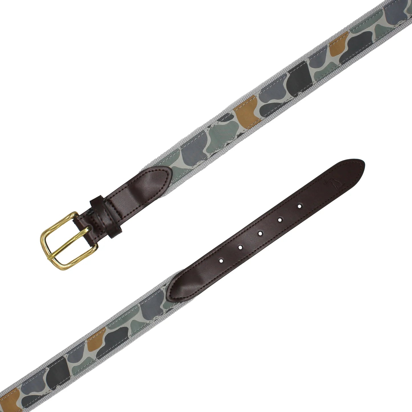 Local Boy Ribbon Belt, Forest Camo Bluff