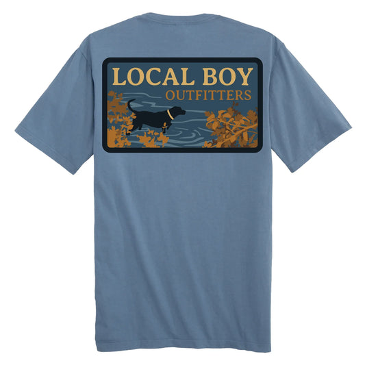 River Pup Short Sleeve Tee, Slate