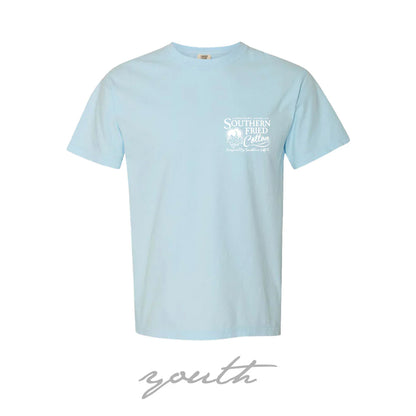 Youth Boots and Bows Short Sleeve, Chambray