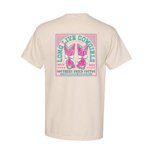 Boots and Bows Short Sleeve, Ivory