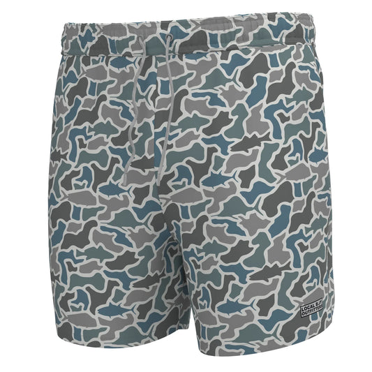 Bayview Swim Trunks, Fish Camo