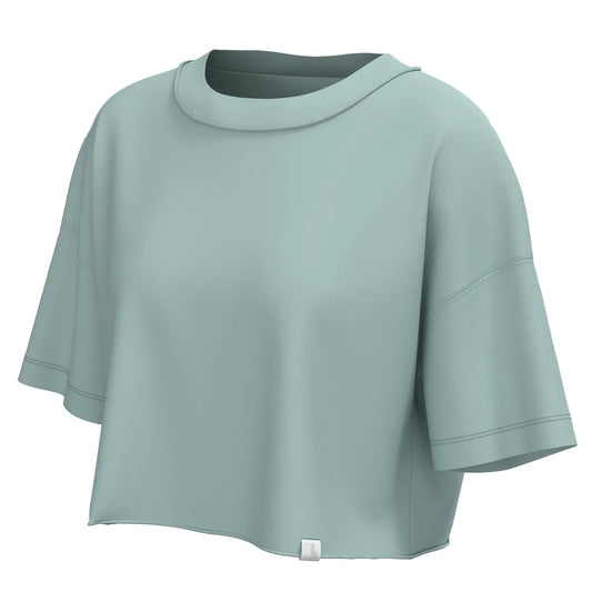 Local Girl LG Boxy Crop Short Sleeve Tee, Jade