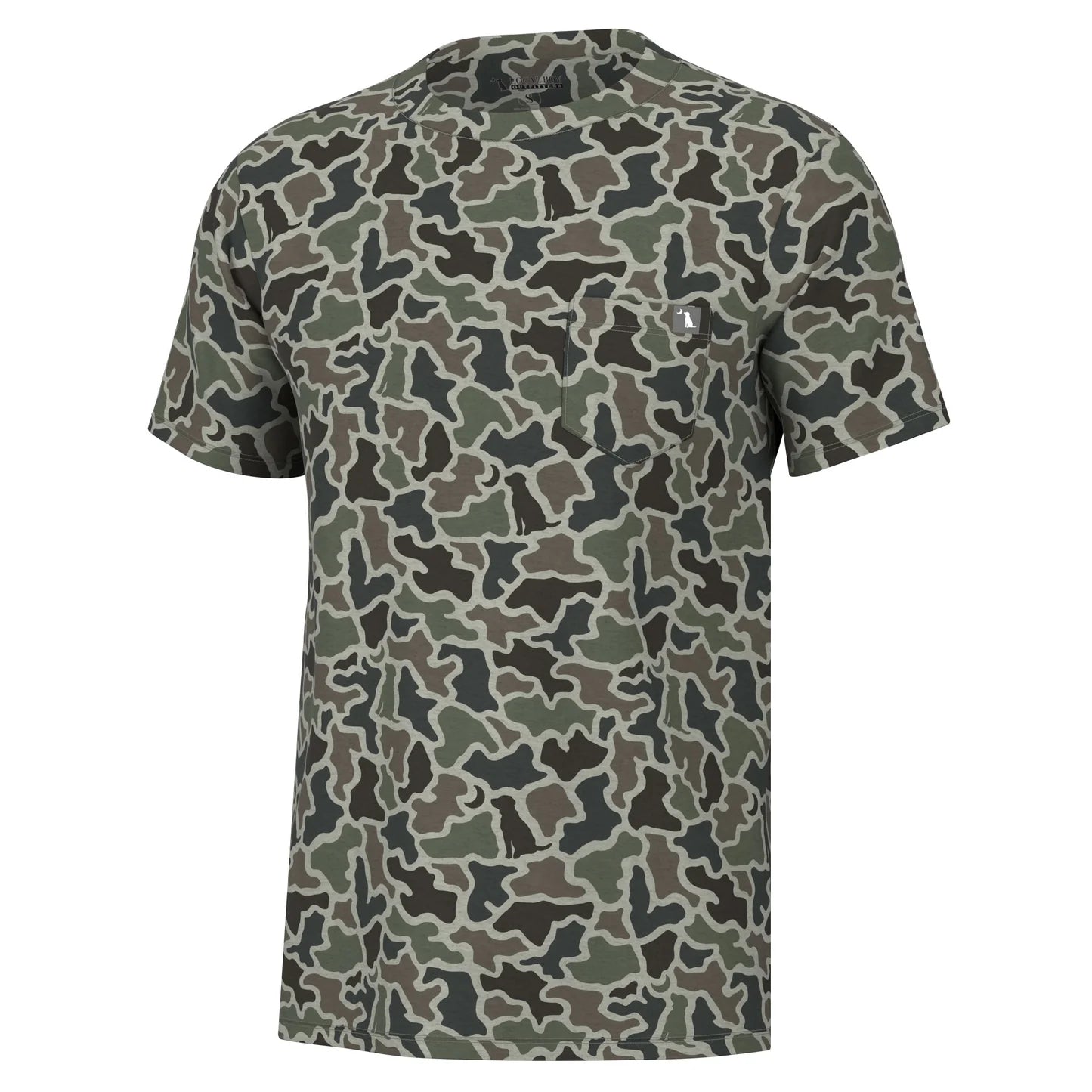 Short Sleeve Heather Blend Crew, Dog & Moon Camo