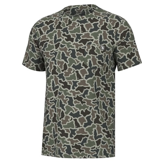 Short Sleeve Heather Blend Crew, Dog & Moon Camo