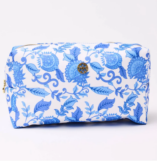 Lets Face It Makeup Bag, Porcelain Vines