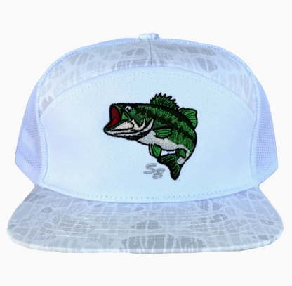 SB Bass 7 Panel Hat, Ghost
