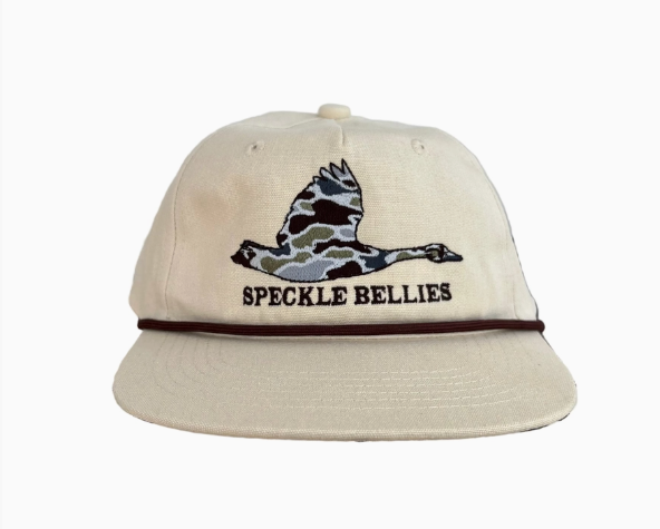 SB Duck Camo Goose Locked In Rope Hat, Cream