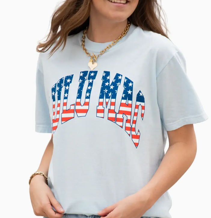 Lulu Mac Stars & Stripes Short Sleeve, Chambray