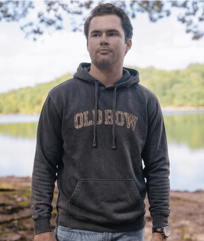 Old Row Camo Hoodie, Charcoal
