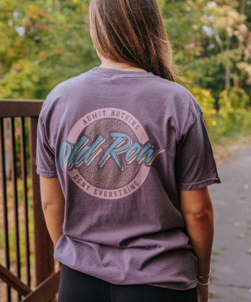 Old Row Circle Logo Pocket Tee, Wine