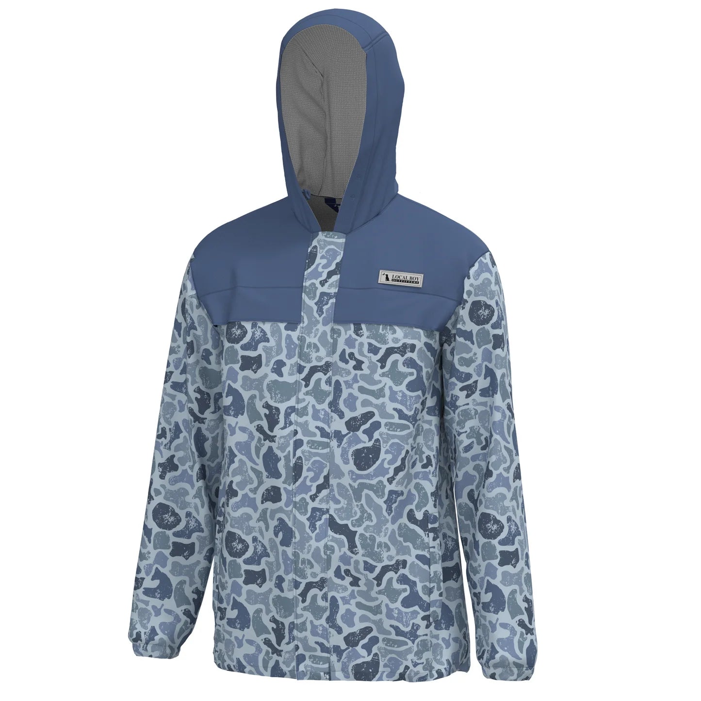 Local Boy Rain Jacket, Distressed LCF Cobalt