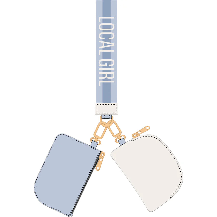 Local Girl LG Dual Wristlet, Periwinkle