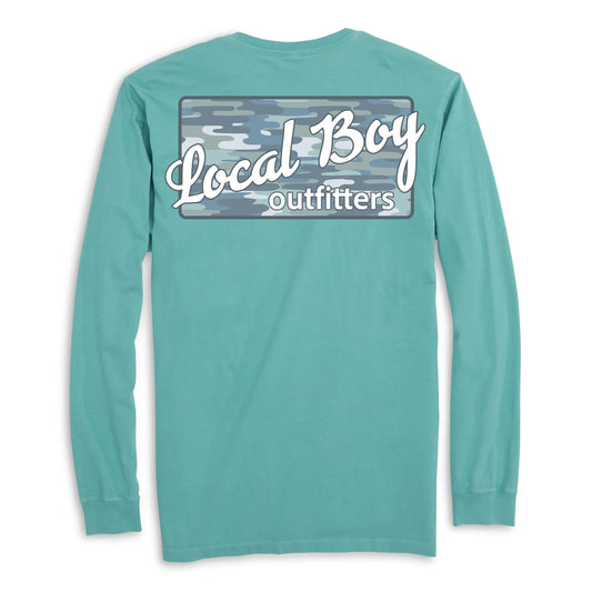 Blue Bayou Plate Long Sleeve Tee, Seafoam