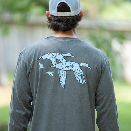 Old South Two Toned Ducks Long Sleeve, Pepper