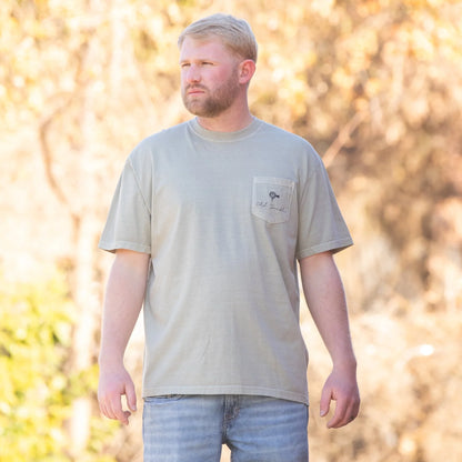 Thicket Camo Logo Short Sleeve, Sandstone