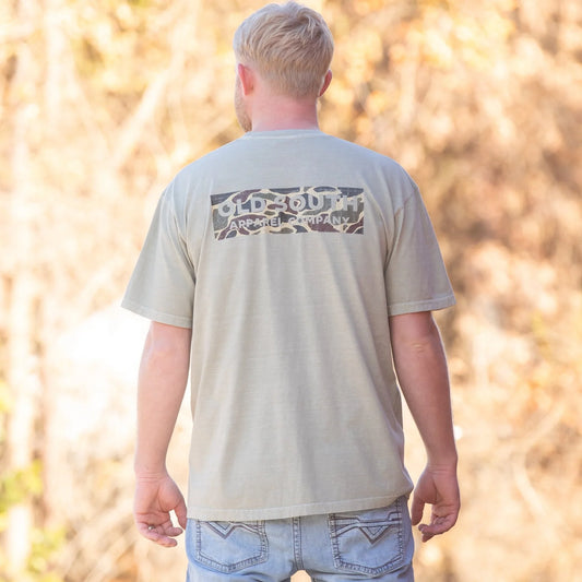 Thicket Camo Logo Short Sleeve, Sandstone