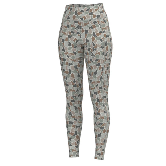 Local Girl Women's Leggings, Forest Camo Flora