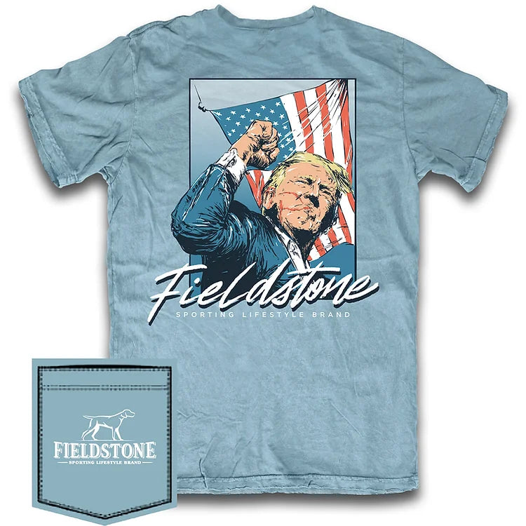 Trump Fight Short Sleeve, Ice Blue