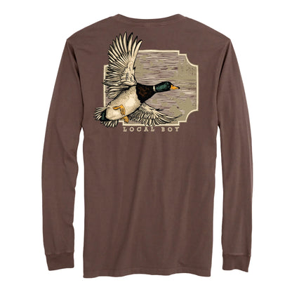 Greenhead Flight Long Sleeve Tee, Espresso