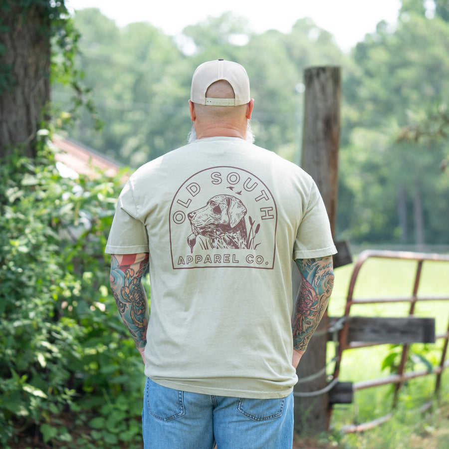 Old South Hunting Dog Short Sleeve, Khaki