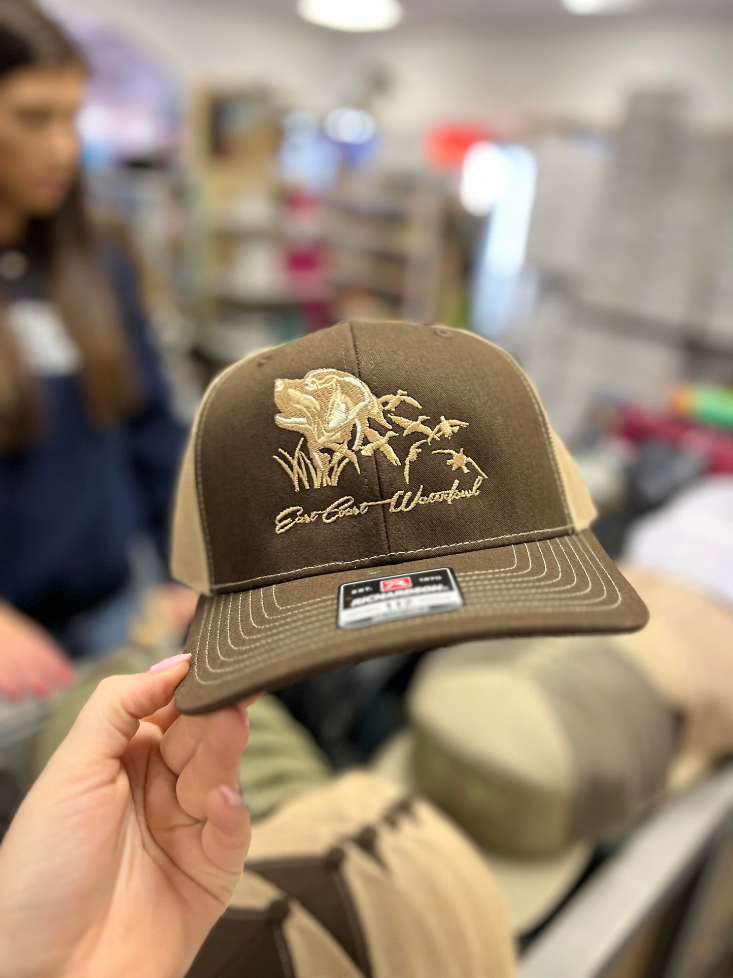ECW Snapback, Embroidered Labs, Brown/Khaki
