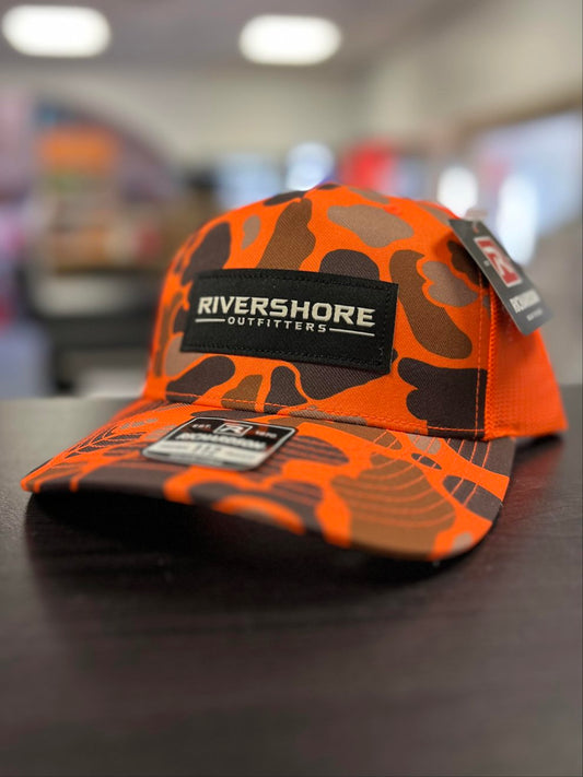 RSO Woven Label Hat (Orange Duck Camo)