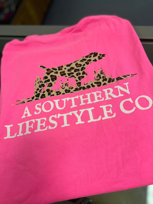 A Southern Lifestyle Leopard Logo (Pink)