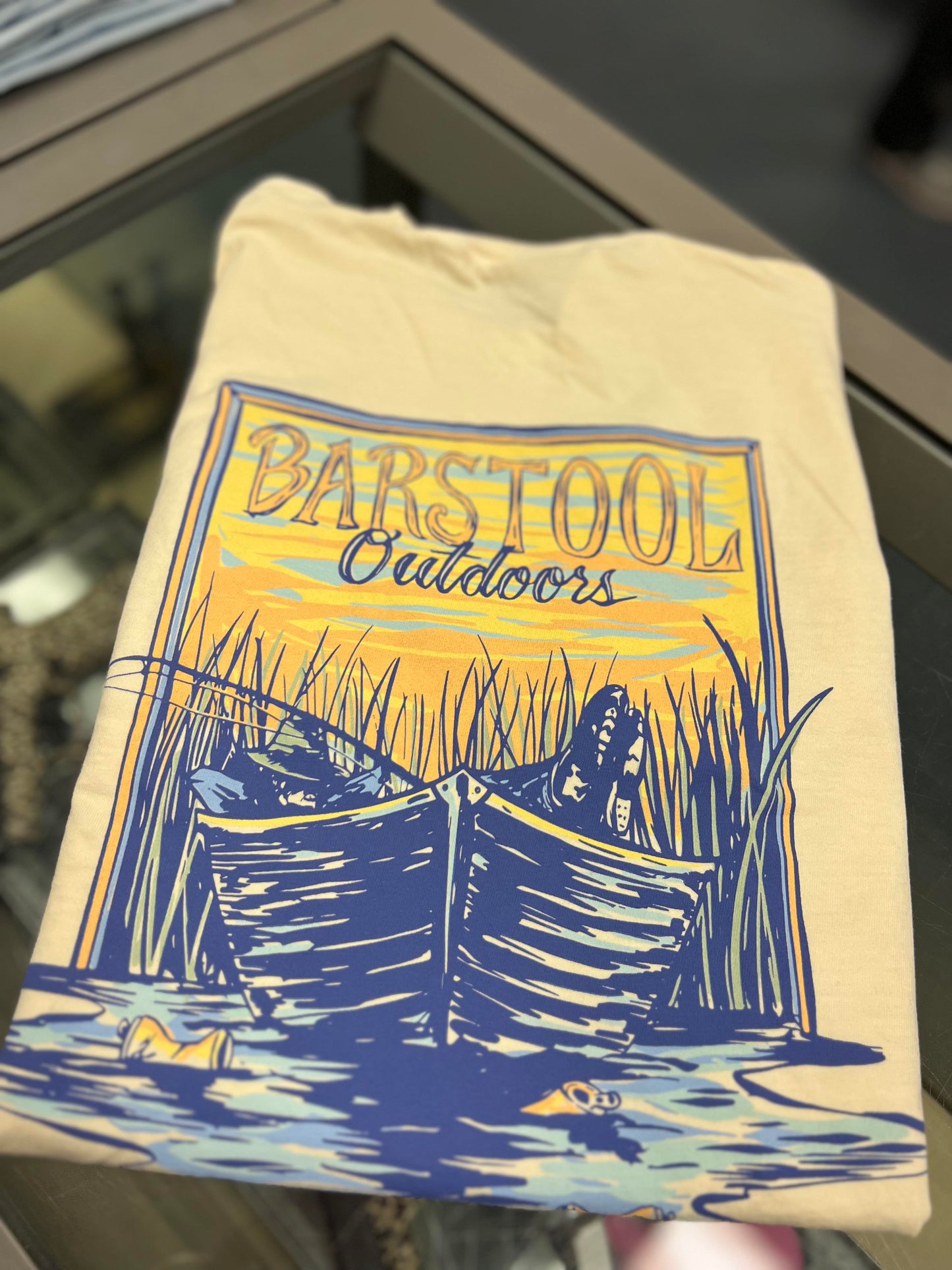 Barstool Outdoors Fishing Beers Pocket Tee