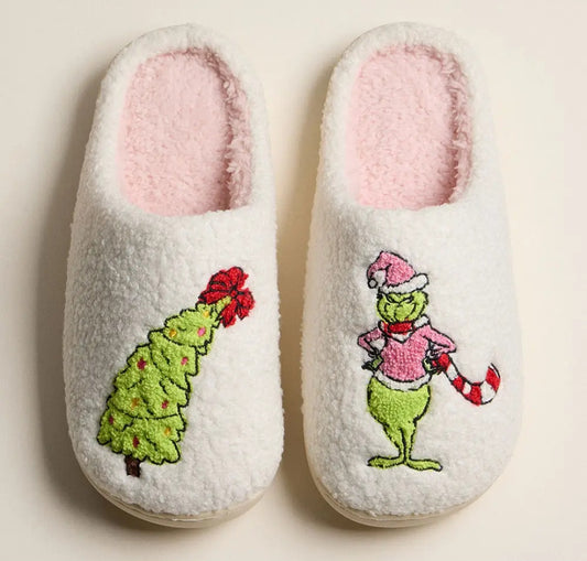 Grinch Tree Slippers