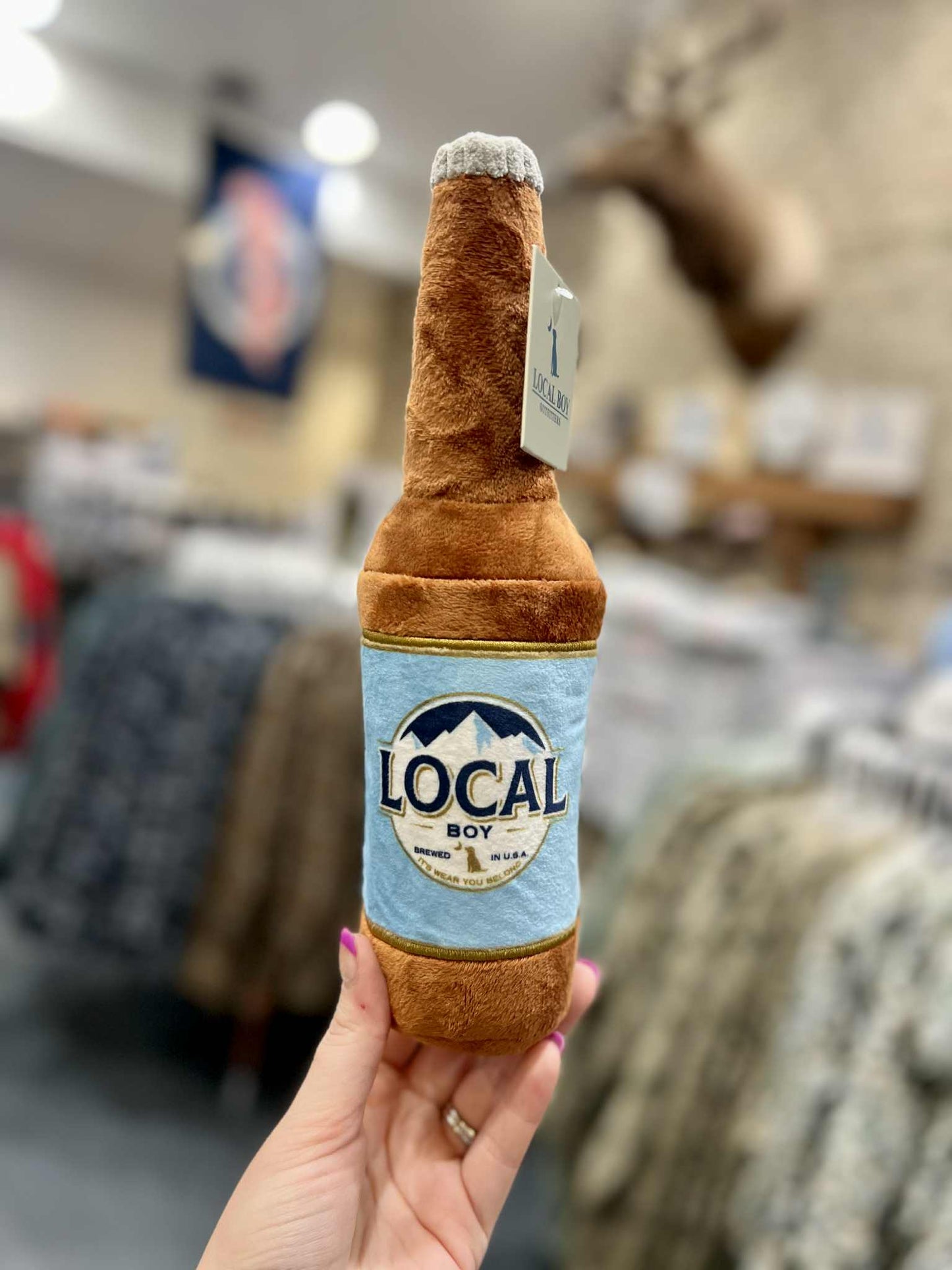 Busch Latte Bottle Dog Toy