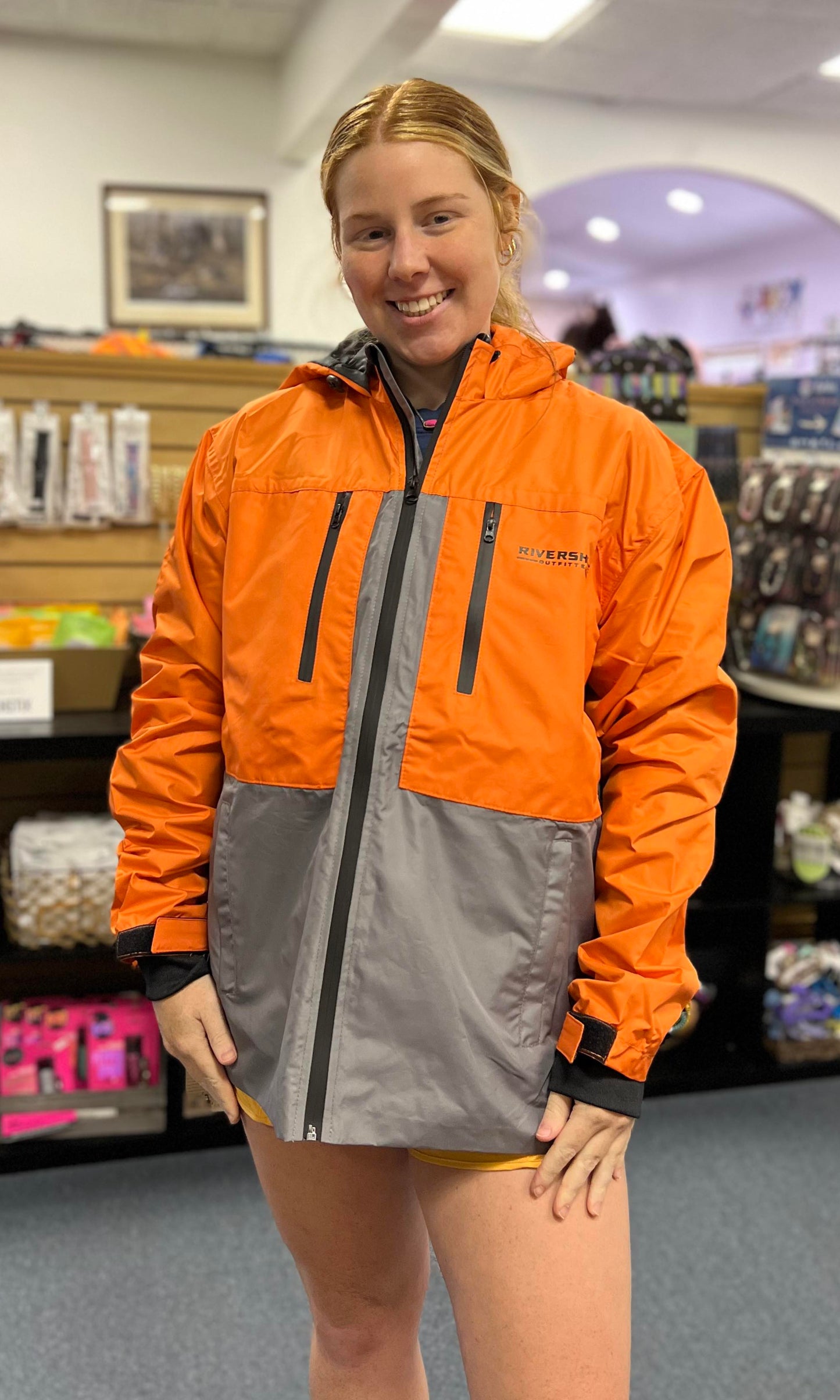 RSO Rain Jacket, Orange/Grey