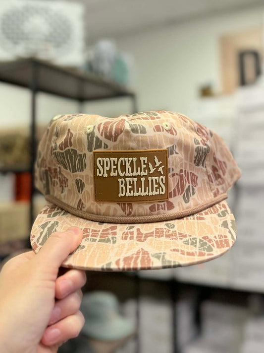 Speckle Logo 5 Panel Rope Hat, Sheddin