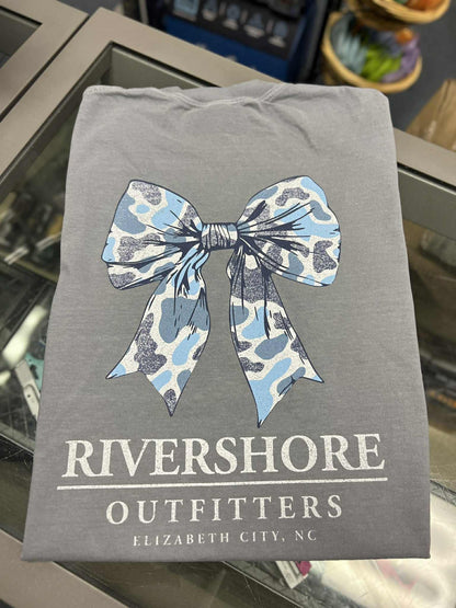 RSO Blue Camo Bow Short Sleeve, Granite