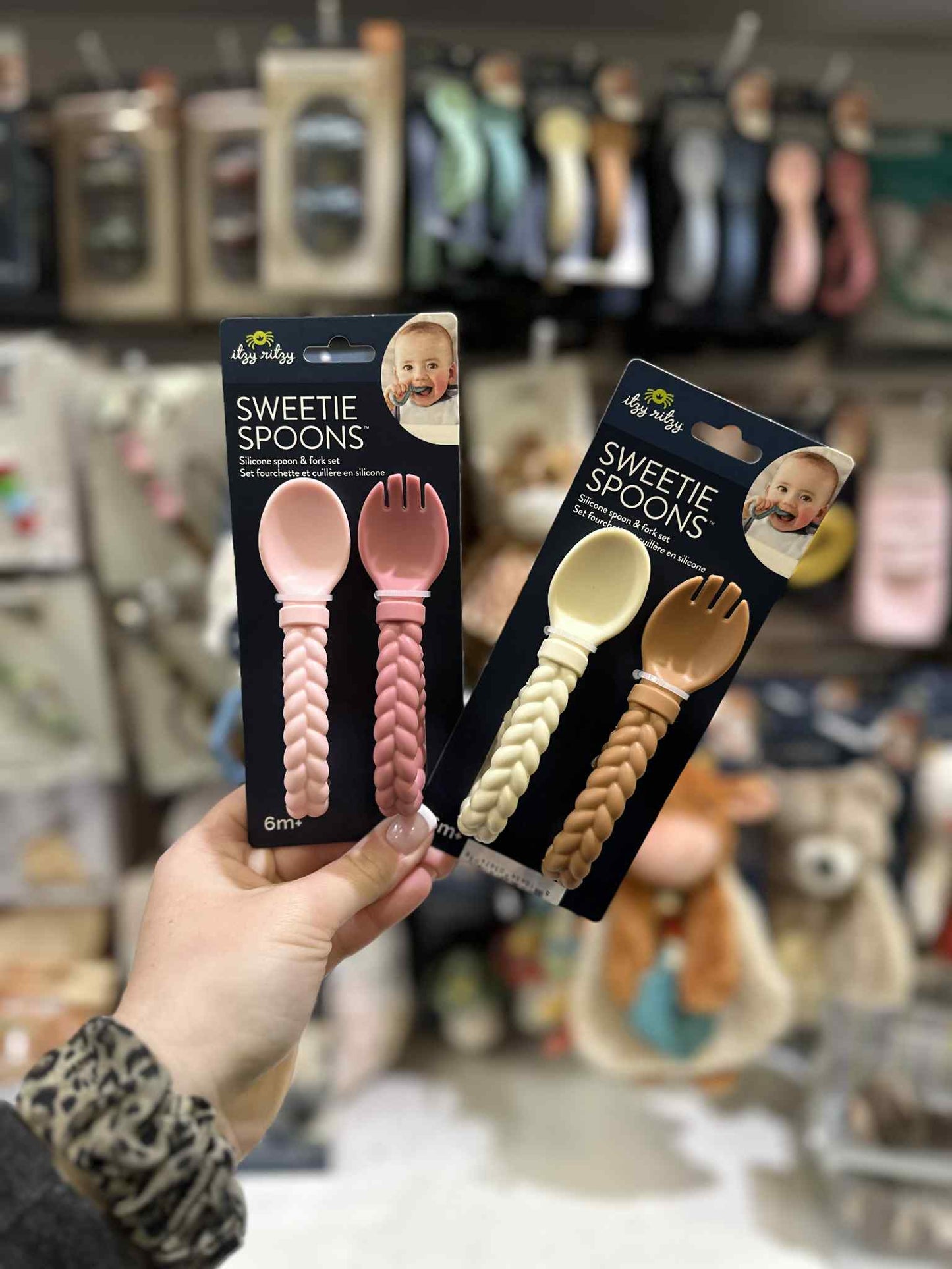 Itzy Sweetie Spoons, Baby Fork + Spoon Set