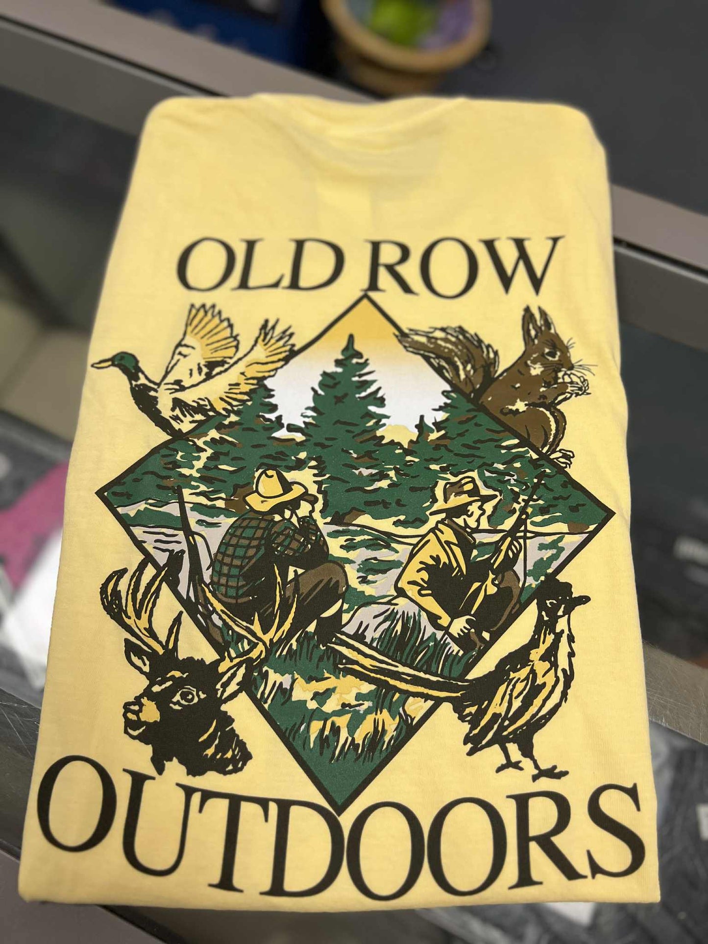 Old Row The Great Outdoors Pocket Tee, Butter
