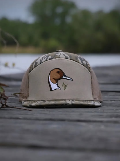 American Fetcher, 7 Panel Pintail Duck Head Hat, Tree Stand