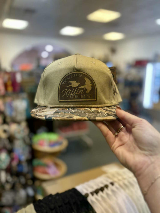 Killin' Nothing But Time Hunting Trucker Hat, Advantage/Khaki