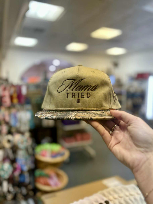 Mama Tried Ultra Trucker Hat, Advantage/Khaki