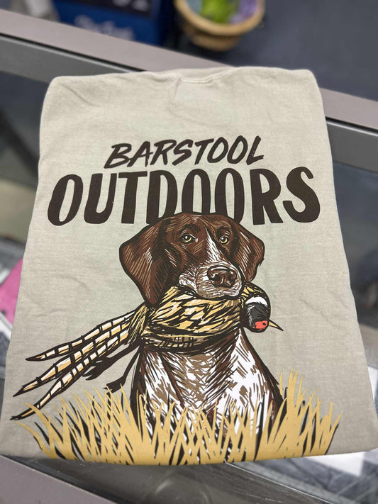 Barstool Outdoors Hunting GSP Pocket Tee, Sandstone