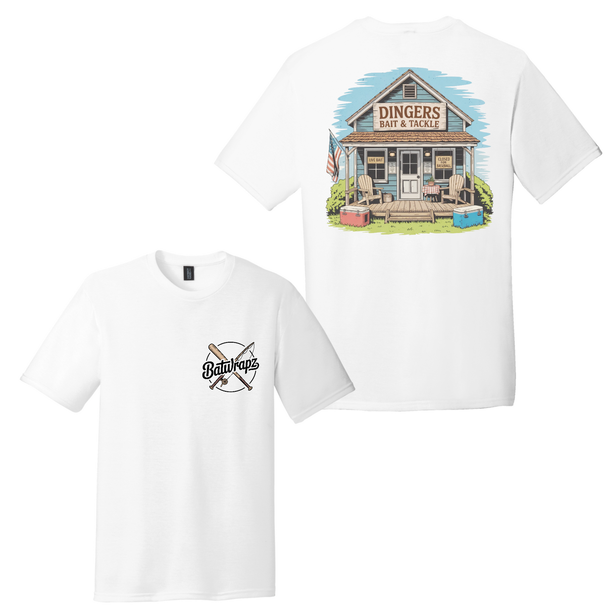 Gone Fishing T-Shirt, White