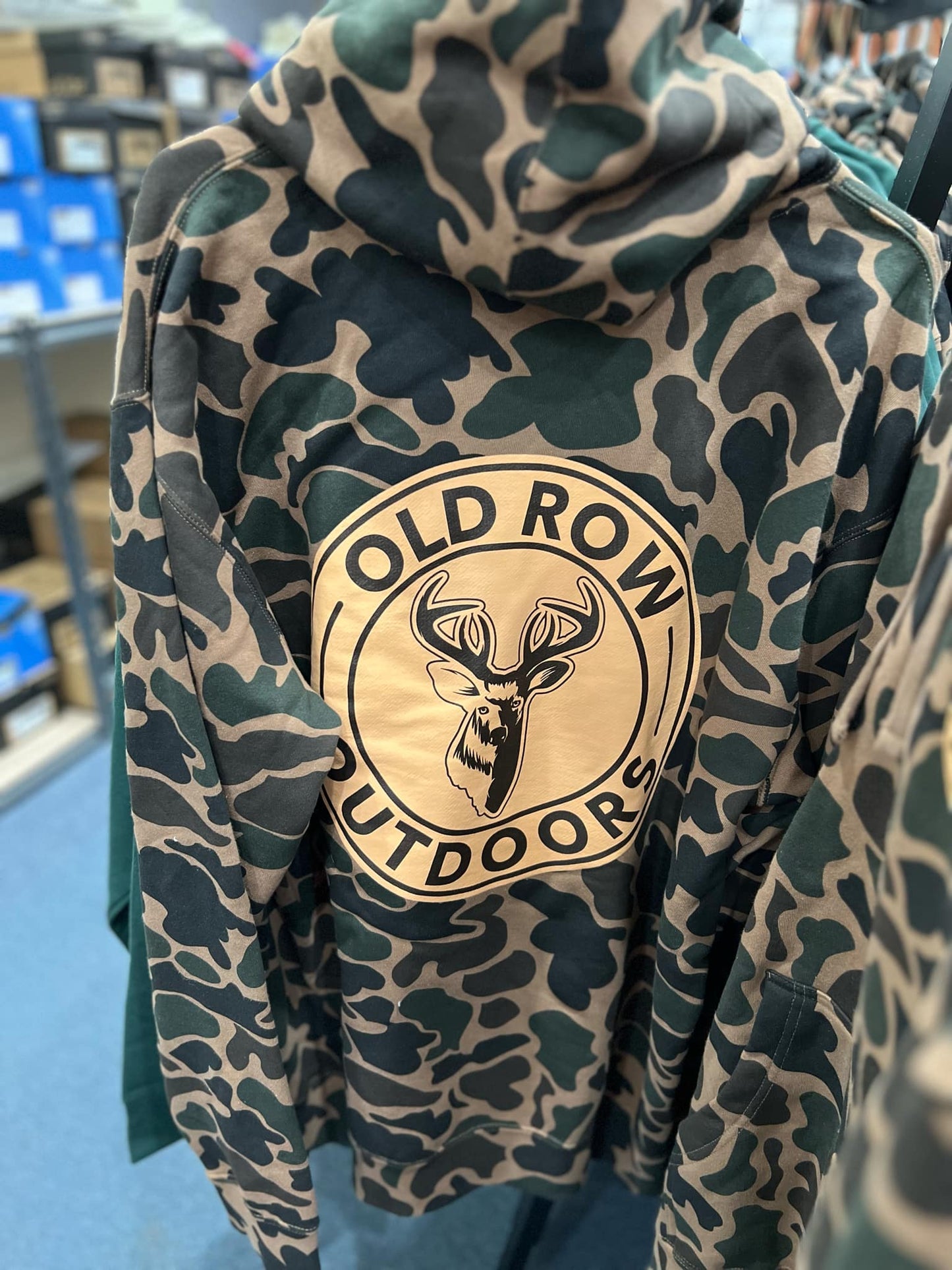 Old Row Outdoors Deer Circle Camo Hoodie