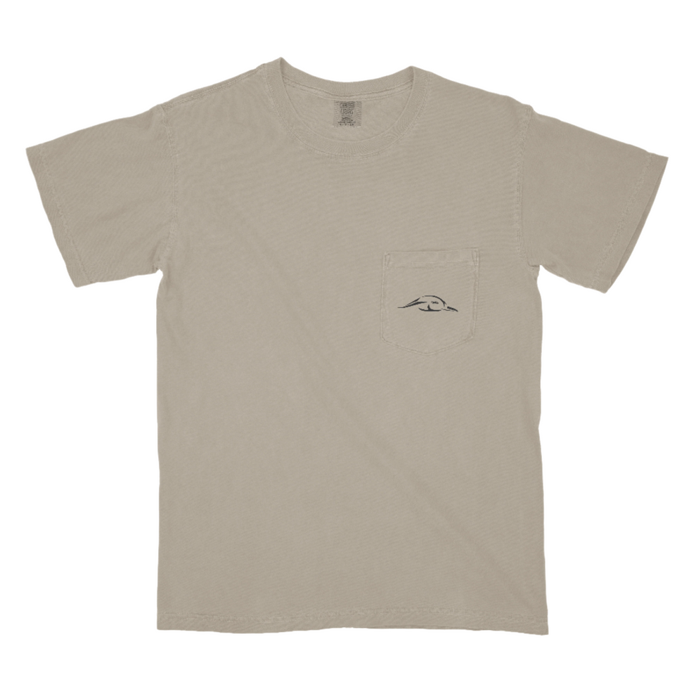 AFW Vintage Wood Duck Logo Short Sleeve, Khaki