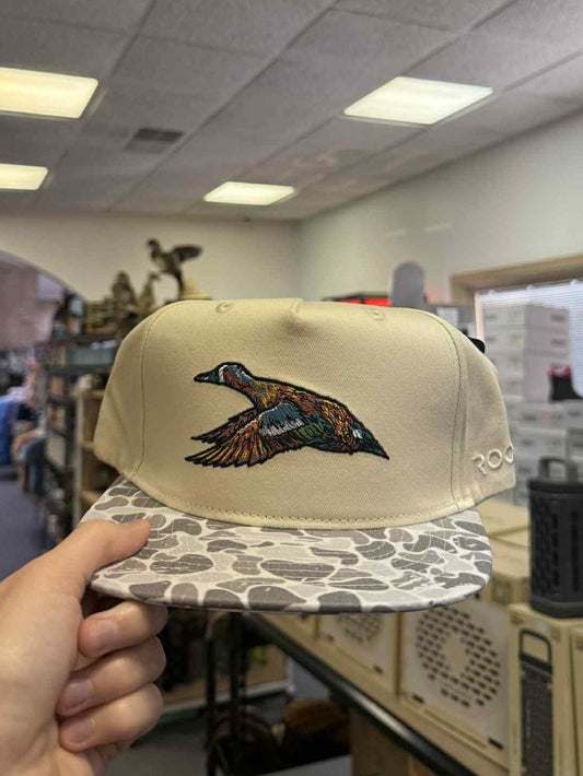Roost Mottled Canvas Marsh Camo Bill Hat