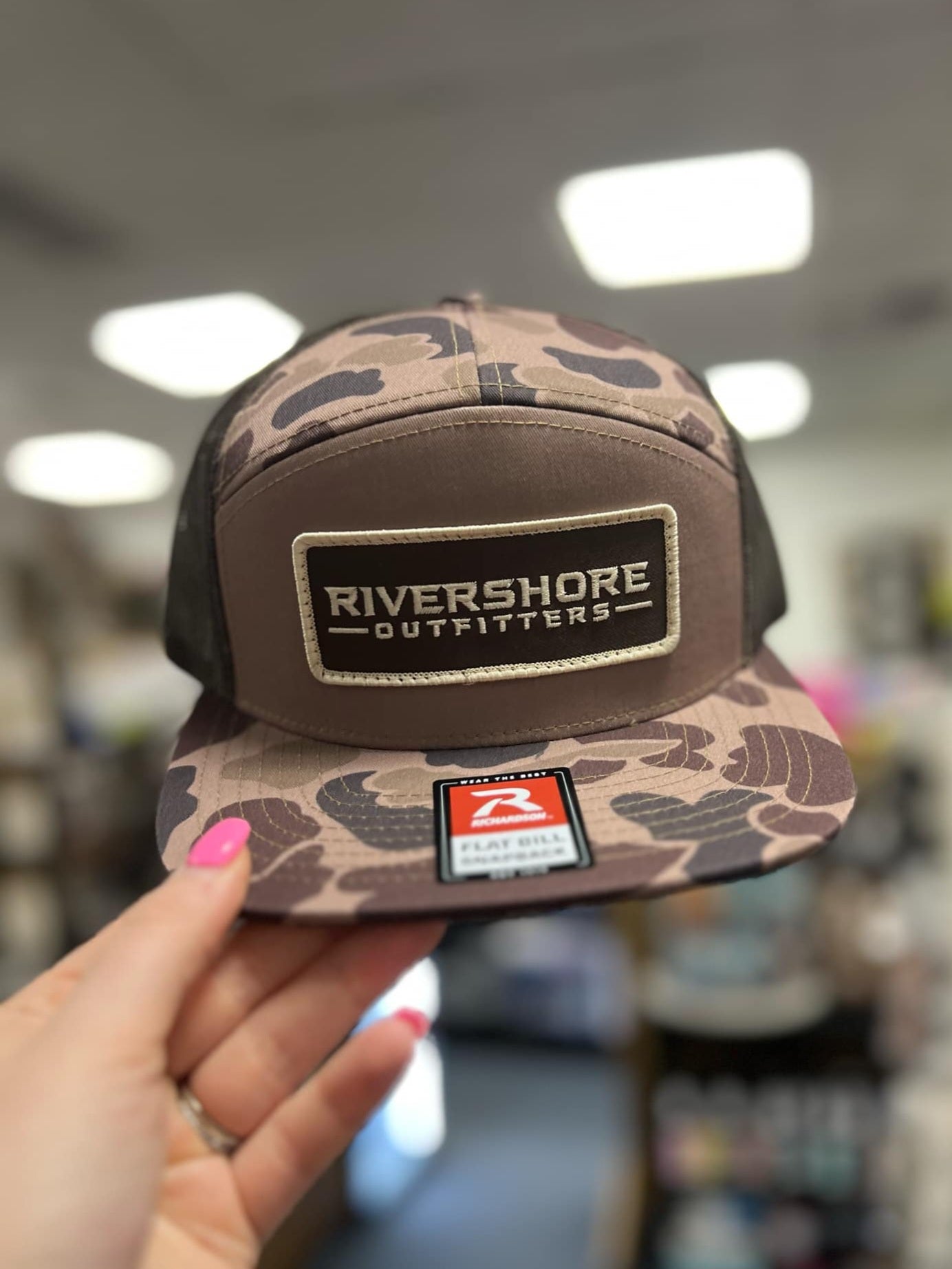 RSO Brown Patch Hat, 168 Bark Duck Camo