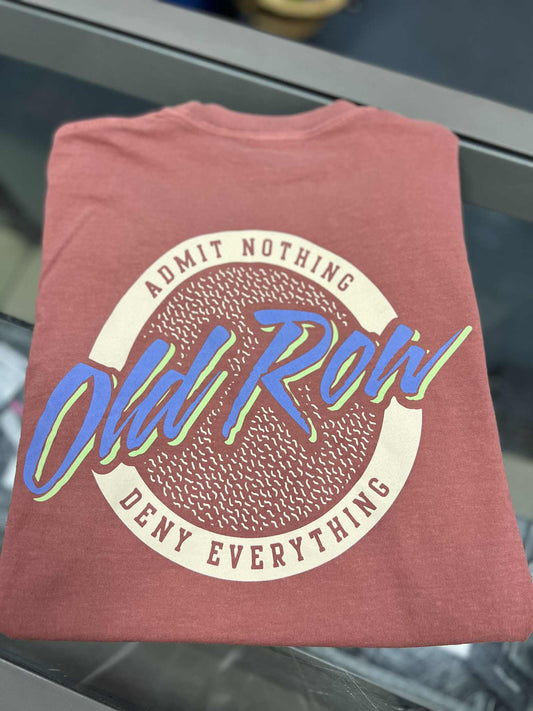 Old Row Circle Logo Pocket Tee Cumin
