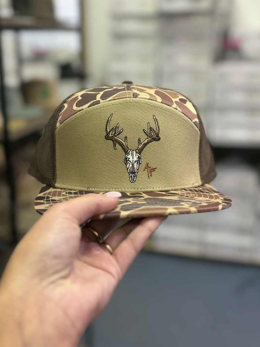 American Fetcher, 7 Panel European Skull, Duck Camo