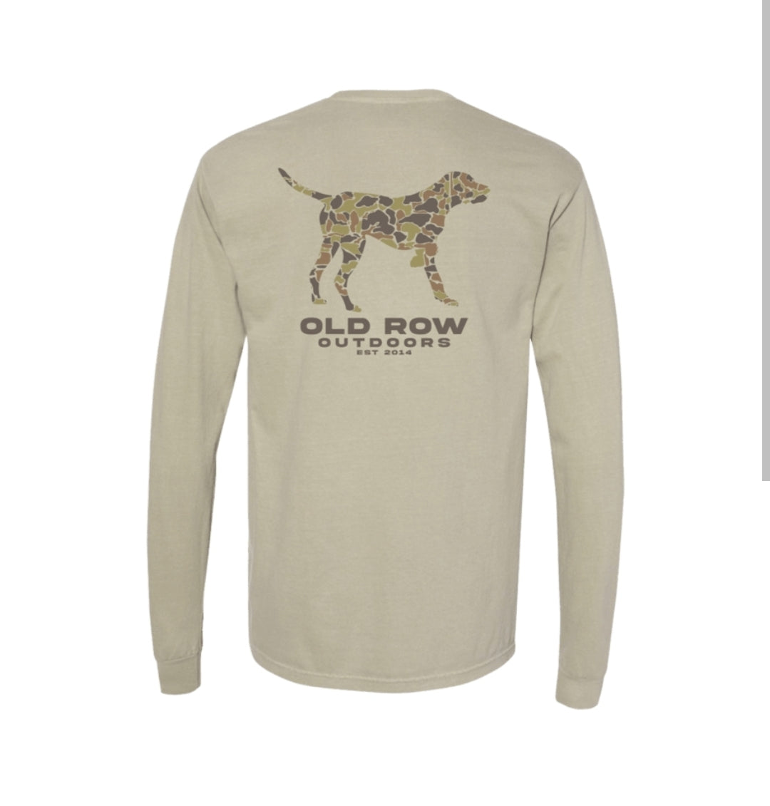 Old Row Camo Pointer Long Sleeve Tee